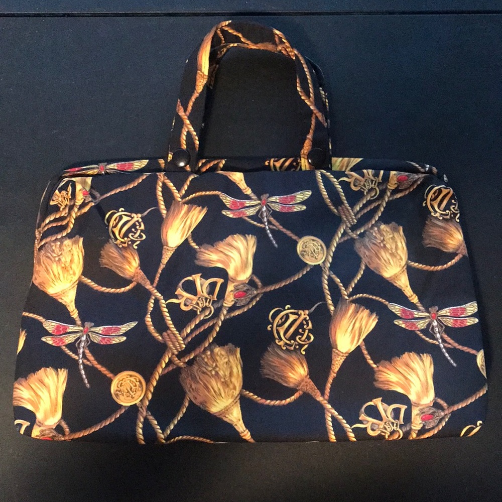 Vintage Christian Dior Gold Tassel Toiletries Tote